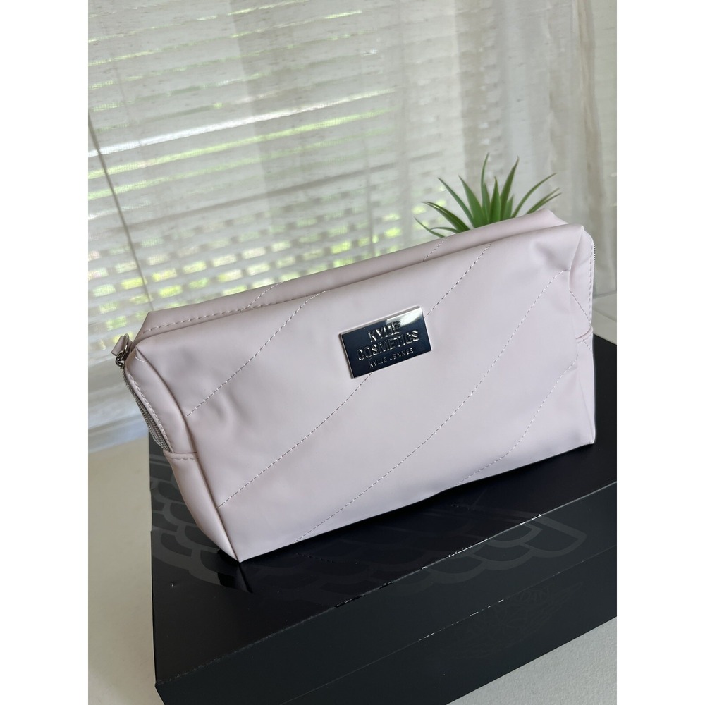 (6) Kylie Cosmetics Makeup Pouch Bags Soft Pink (LOT OF 6) New!!!